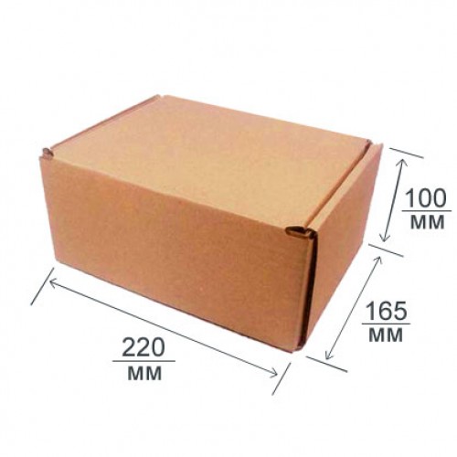 Почтовая коробка тип Д 220х165х100 Т23В бурая
