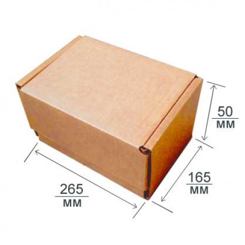 Почтовая коробка тип Е 265х165х50 Т23В бурая